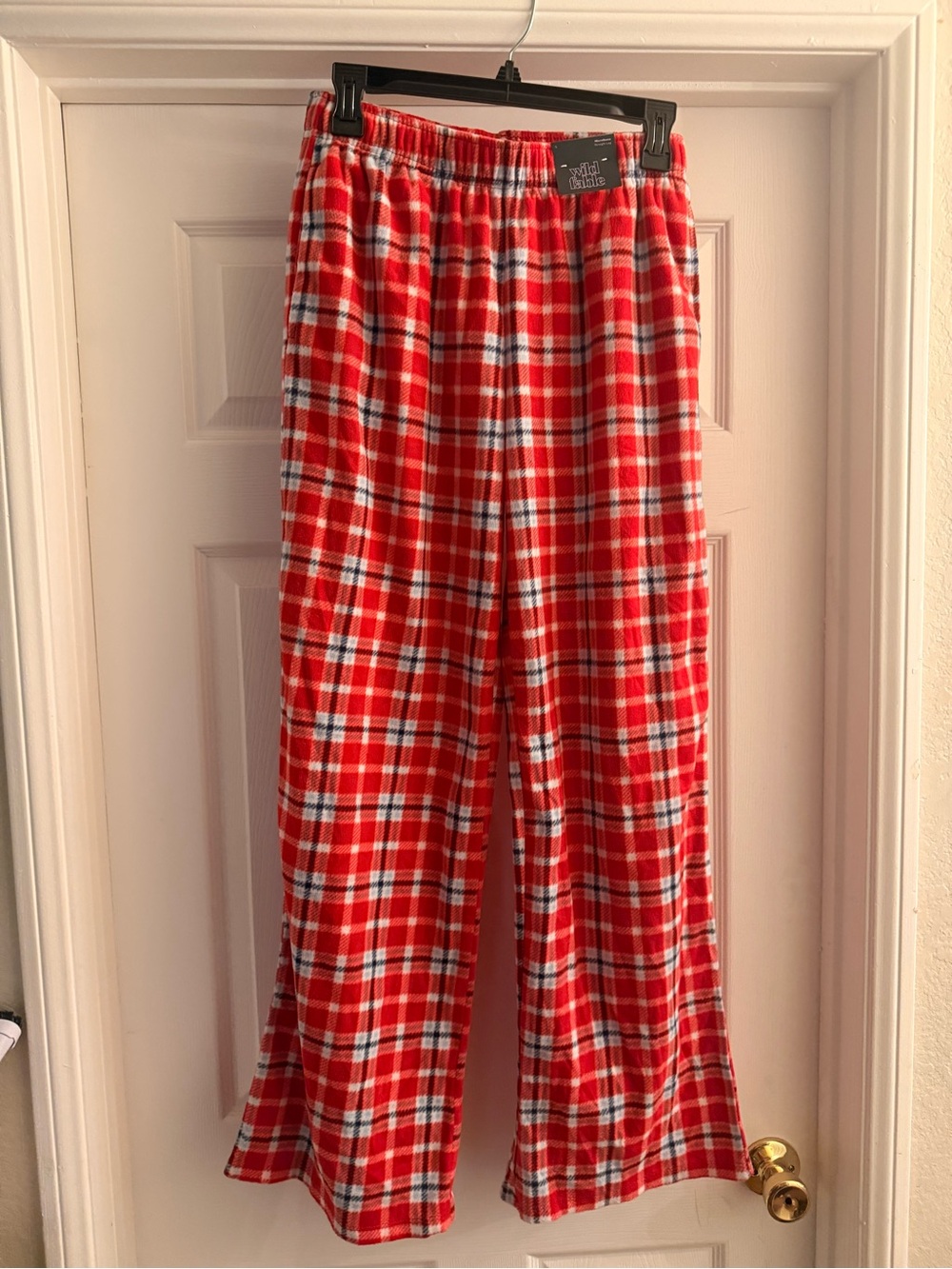 wild fable Red Plaid Fleece Pajama Pants